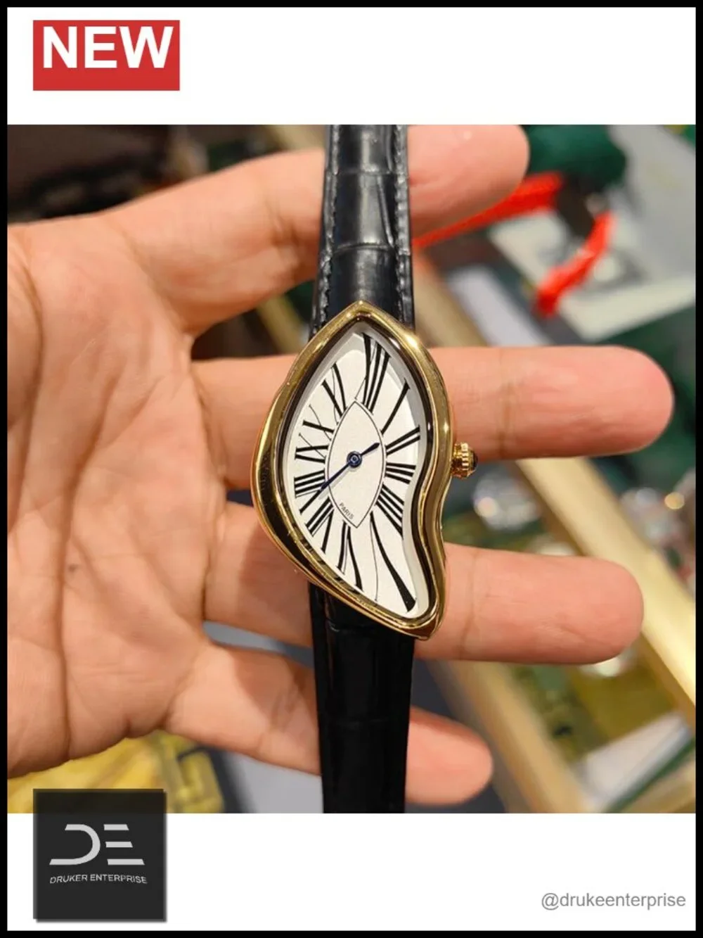 Creative Melting Unisex Watch Small Vintage Bracelet Roman Numeral Dial